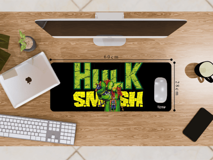 "HULK SMASH- MARVEL" Gaming Mousepad – Elevate Your Gaming Experience-Medium (28CM x 60CM)