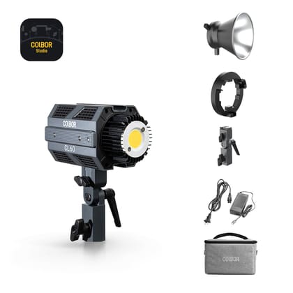 COLBOR CL60 COB Video Light,Power 65W,2700K to 6500K,CRI 97+,Only 550g,Support APP Control