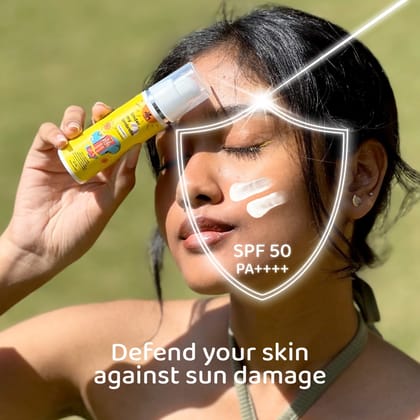 Gel Sunscreen  SPF 50  Hydroviton  for Glowing Skin  PA  Zero White Cast  Non Sticky  Super Light Weight - 30 gm-Gel Sunscreen | SPF 50 | Hydroviton + for Glowing Skin | PA++++ | Zero White Cast 