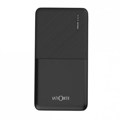 LA FORTE UltraVolt 10000 Mah Power bank (Black) with Dual USB Out and Dual Input