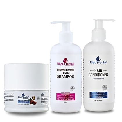 Dandruff Control Shampoo, Conditioner & Hair Mask Combo