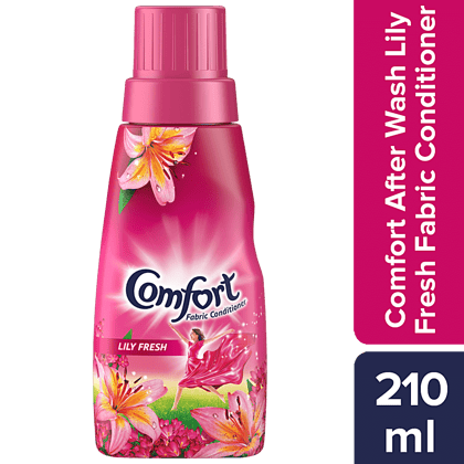 Comfort After Wash Lily Fresh Fabric Conditioner, 210 ml Bottle