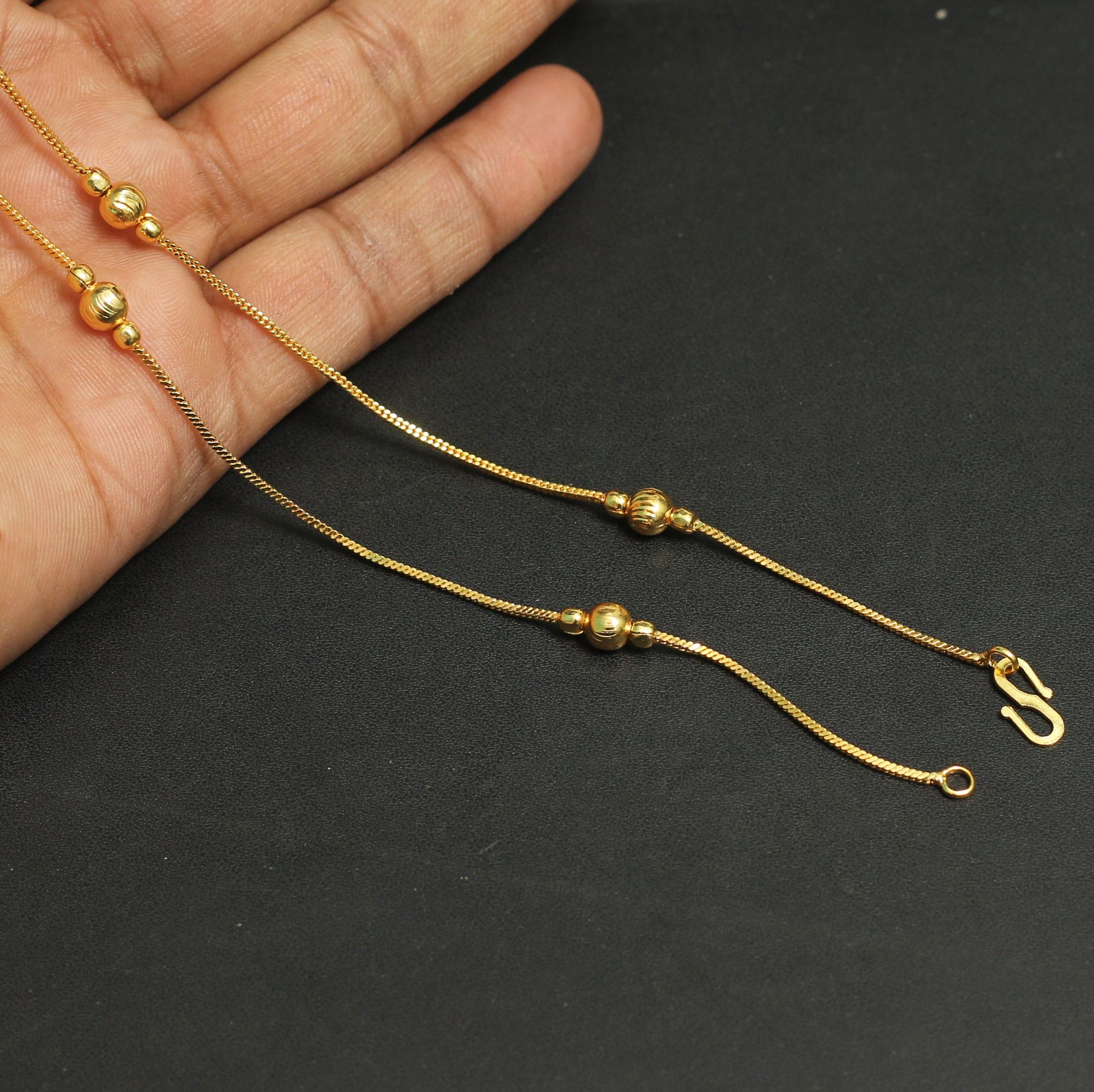 Ready To Wear Brass Chain Golden 21 Inch-Golden / 1 Pc