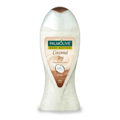 Palmolive Coconut Joy Exfoliating Body Wash, 250 ml Bottle