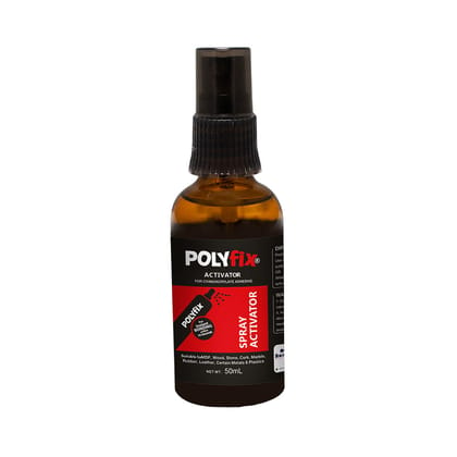 Polyfix Spray Activator (Glass Bottle): Versatile Adhesion Solution for MDF, Furniture, and More - 50ml