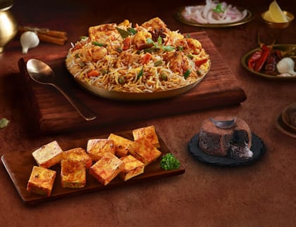 Any Biryani + Any Starter [FREE Choco Lava Cake]
