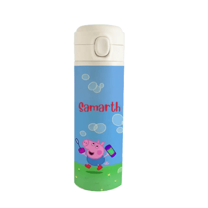 Personalised Stainless Steel Water Bottle - Peppa's Drink