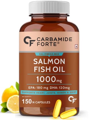 Carbamide Forte Salmon Fish Oil Omega 3 1000mg  150 Capsules  Heart  Joint  Bone  Skin-Carbamide Forte Salmon Fish Oil Omega 3 1000mg | 150 Capsules | Heart | Joint | Bone | Skin