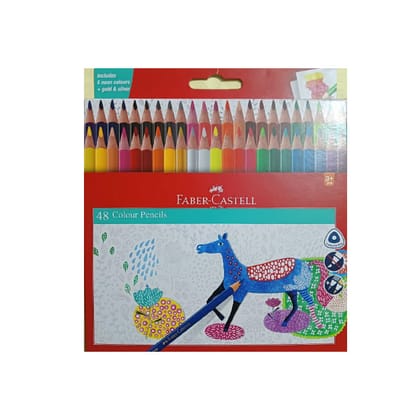 Faber-Castell Triangular Colour pencils for Your Artistic Creations 48 Shades