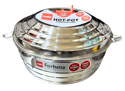 Cello Stainless Steel Fortuna Casserole PUF Insulated | Keeps Food Warm for Hours |-1500 ML