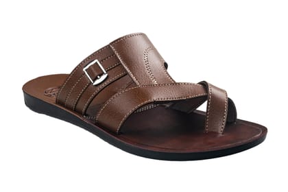 Titas Gents Tan Chappal PU-Tan / 6