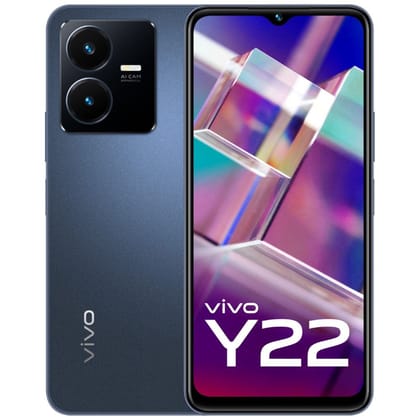 Vivo Y22 Starlit Blue 4GB 128GB-Vivo Y22 Starlit Blue 4GB 128GB