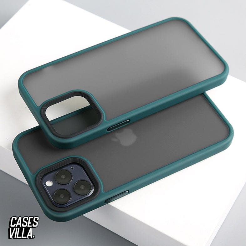 Frosted Matte Drop & Camera Protection Case / Cover for iPhone 12 & 13 Series-iPhone 13 / Green