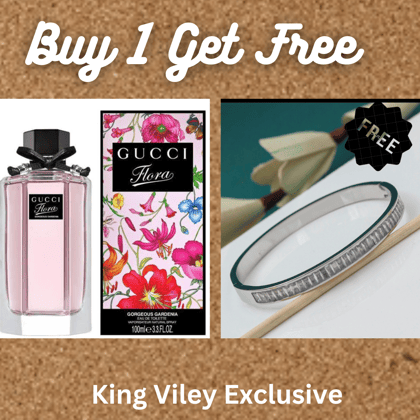 BUY 1 GET 1 Floraa Gardenia by Guccii Perfume (100 ml) And Bracelet