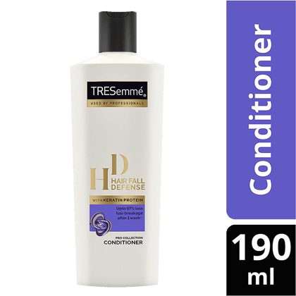 Tresemme Hair Fall Defense Pro Collection Conditioner - With Keratin Protein, Upto 97% Less Hair Breakage After 1 Wash, 190 Ml