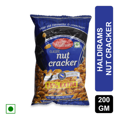 Haldiram's Nut Cracker Spicy Coated Fried Peanuts, 200 gm Pouch