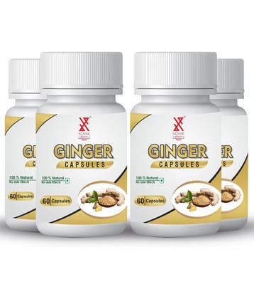 xovak pharmtech Organic Ginger Capsule 200 gm Pack Of 4