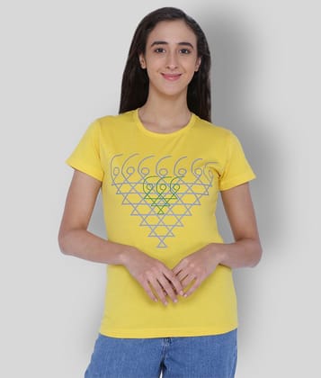 Neo Garments - Yellow Cotton Regular Fit Women's T-Shirt ( Pack of 1 ) - M