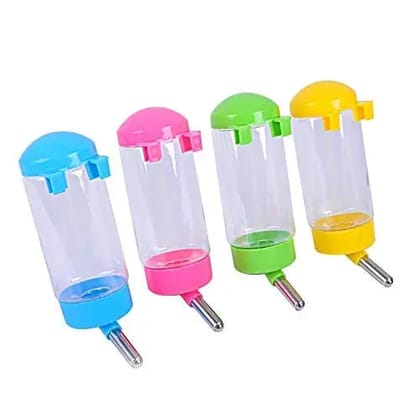 PSK Dog Puppy Cat Automatic Drinking Water Bottle for Cat Dog Rabbit Hamster Gerbil 350 ML (Color May Vary)(Pack of 1)