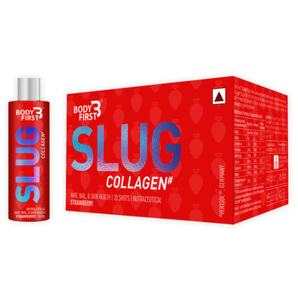 Bodyfirst Collagen Slug, Strawberry - Pack Of 20