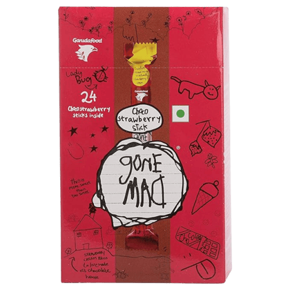 Gone Mad Choco Stick - Strawberry (Pack of 24)