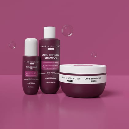 Curl Defining Kit - Shampoo  Hair Mask  Gel-Shampoo + Mask + Gel