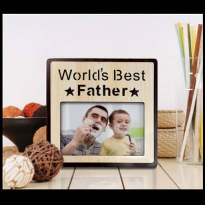 Personalized Wooden Frame Best Father