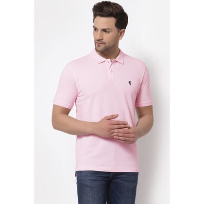 Red Tape Men's Pink Polo Neck T-Shirt