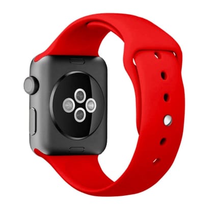 iWatch Red Silicone Sport Band for (Series SE/6/5/4/3/2/1)-42 MM or 44 MM