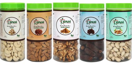 DRY FRUITS COMBO 1.25 KG  PACK  250G X 5 PC