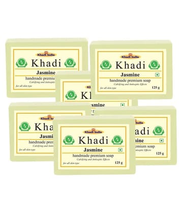 Premium Khadi Jasmine Soap 750 g Pack of 6