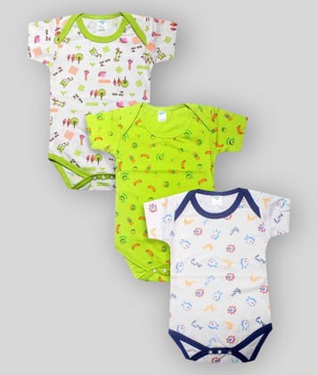 INFANT Cotton Romper For Baby Boys & Girls (Pack of 3) - None