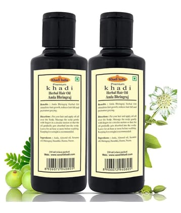 Premium Khadi Amla & Bhringraj Hair oil 420 mL Pack of 2