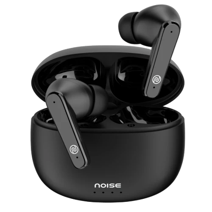 Noise Buds VS104 Max Truly Wireless In-Ear Earbuds with ANC(Up to 25dB),Up to 45H Playtime, Quad Mic with ENC, Instacharge (10 min = 180 min), 13mm Driver, BT v5.3 Jet Black