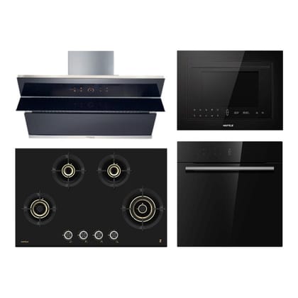 Hafele Chimney + Hob + Oven + Microwave Combo HACHOM-40