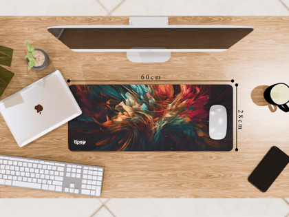 "Abstract conceptual" Gaming Mousepad – Elevate Your Gaming Experience-Medium (28CM X 60CM)