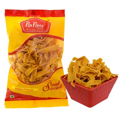 Ribbon Pakoda | Ribbon Murukku | Pakkavada | 150 g Pack (Weight - 150g) by NaNee's Foods