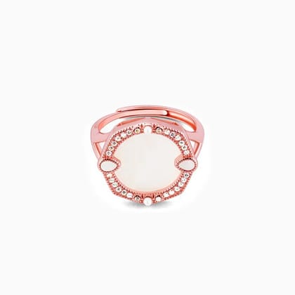 Rose Gold White Magic Ring