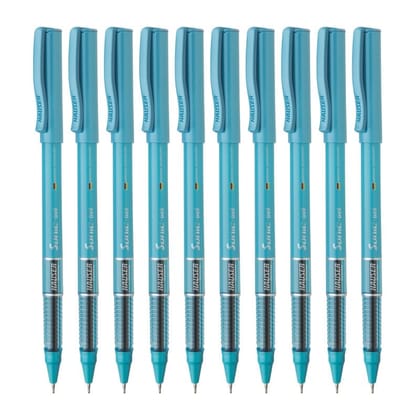 Hauser Sonic- X Gel Pen Card Pack | Blue Ink, Set Of 10 Pens