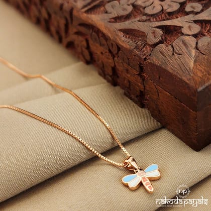 Dragonfly Rosegold Neckpiece (St2592)