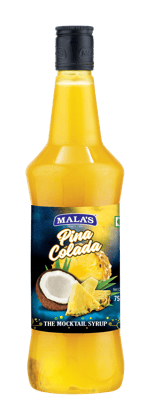 Mala's Pina Colada Cordial Syrup 750 ml for Mocktail | Cocktail