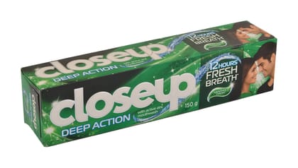 Closeup Deep Action Menthol Fresh Gel Toothpaste Toothpaste (160 G)