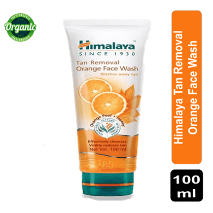 Himalaya Tan Removal Orange Face Wash, 100 ml Tube