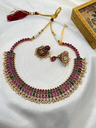 Antique Necklace Choker Set 0259