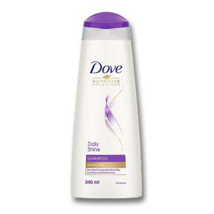 Dove Daily Shine Shampoo, 340 ml Bottle