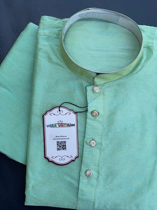 Custom Size Pista Green Men\'S Kurta Pajama Set | Soft, Elegant Ethnic Wear | Perfect For Weddings, Parties, Festivals Toindia (Size - 36) by Rang Bharat