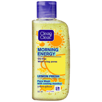 Clean & Clear Morning Energy Lemon Fresh Face Wash, 50 Ml