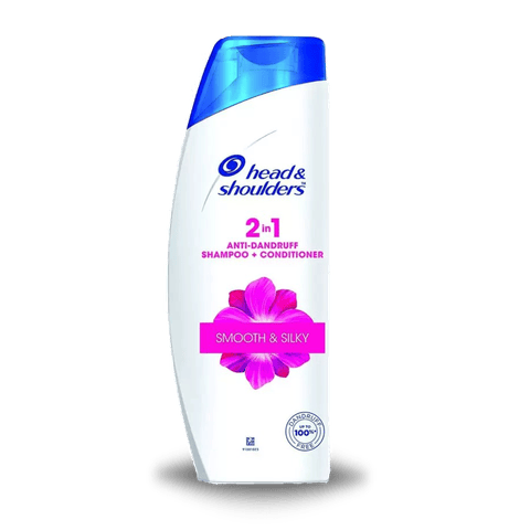 Head & Shoulders' 2-in-1 Anti-Dandruff Shampoo, Anti-Hairfall, 340 ml Bottle