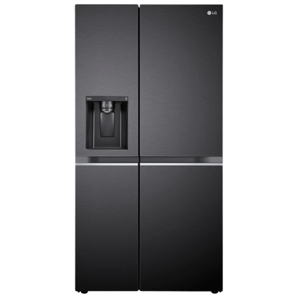 LG 630 Litres 3 Star Frost Free Side by Side Refrigerator with Multi Air Flow GL-L257CMC3.DMCZEBN Matt Black-matte black