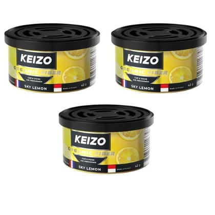 KEIZO Organic Fiber Sky Lemon  Pack of 3